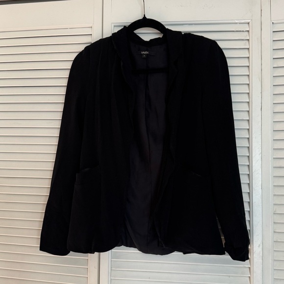 Naven black blazer open front lightweight small - Picture 3 of 9